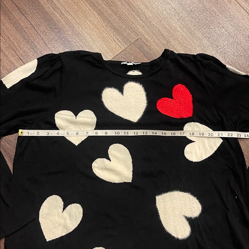 Chico's Multi Heart Pullover Sweater - image 4
